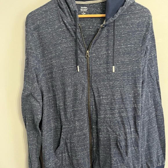 Men's Old Navy Large Blue Zip-Up Hoodie Sweater - Picture 1 of 3